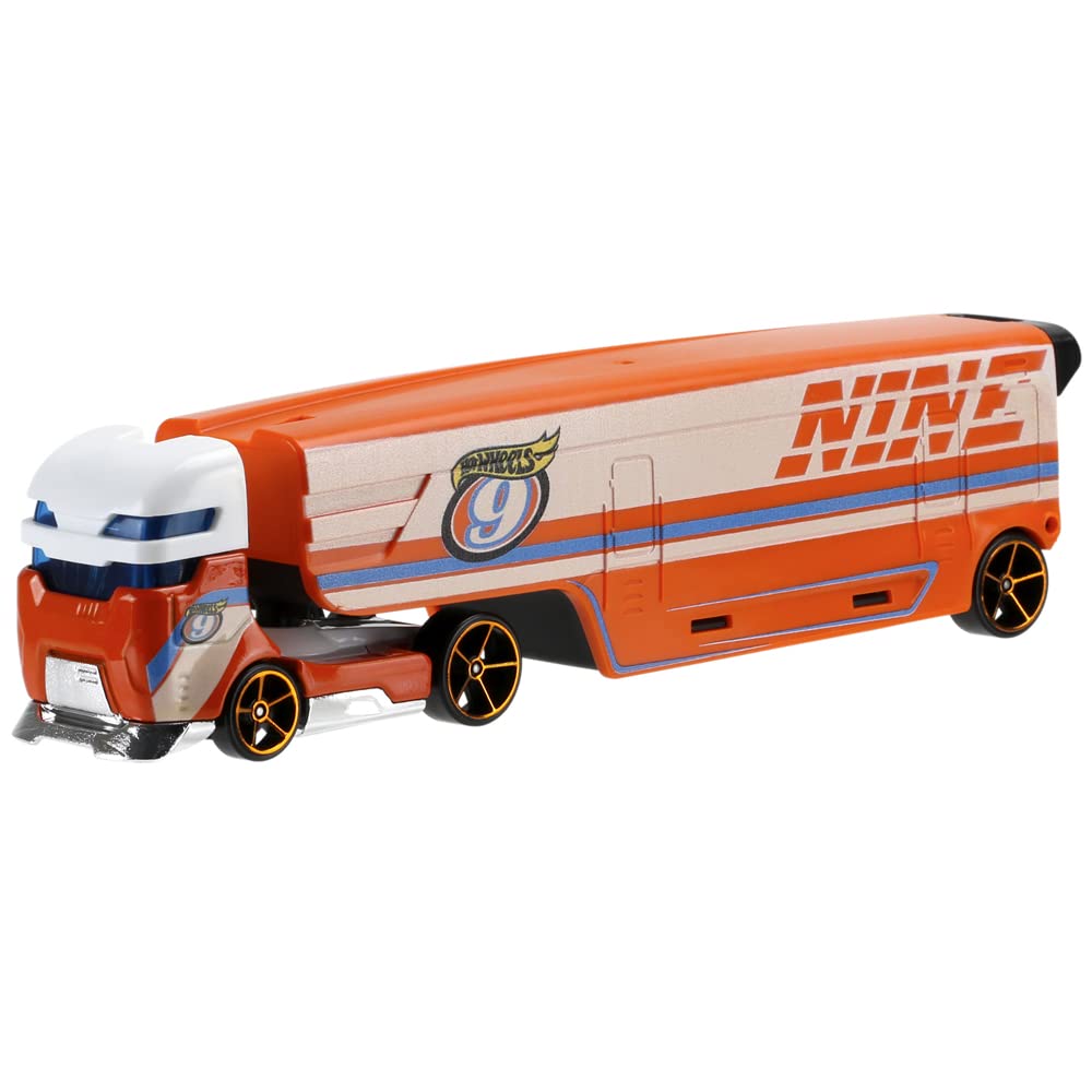 Hot Wheels Speedway Hauler Vehicle - Semi-Truck with Car ~ Detachable Trailer
