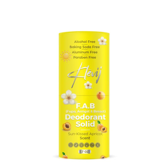 Klevij All Natural F.A.B. Deodorant - Sunkissed Apricot Scent - 1.7 oz Organic, Aluminum-Free Deodorant for FUPA, Armpit, and Breast Areas Beauty and Personal Care Klevij