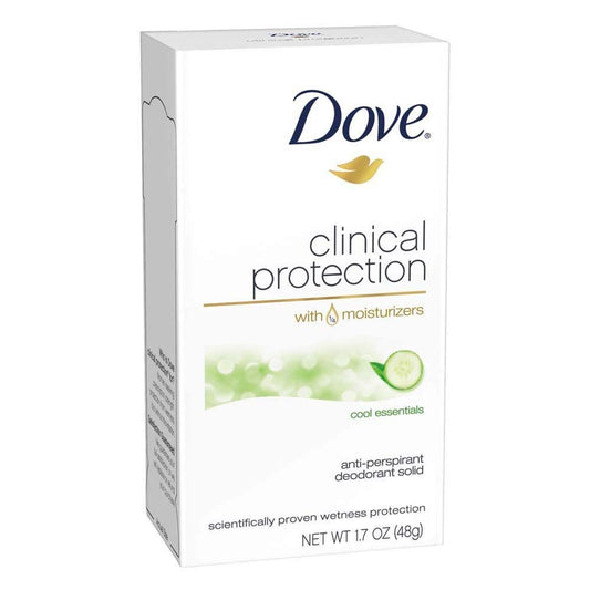 Dove Clncl Prtct Cool Ess Size 1.7z Dove Clinical Protection Cool Essentials Antiperspirant Deodorant Beauty and Personal Care Dove