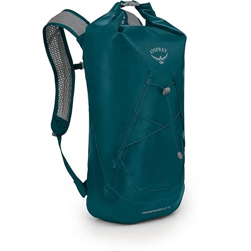 Osprey Transporter 18L Roll Top Waterproof Laptop Backpack, Night Jungle Blue