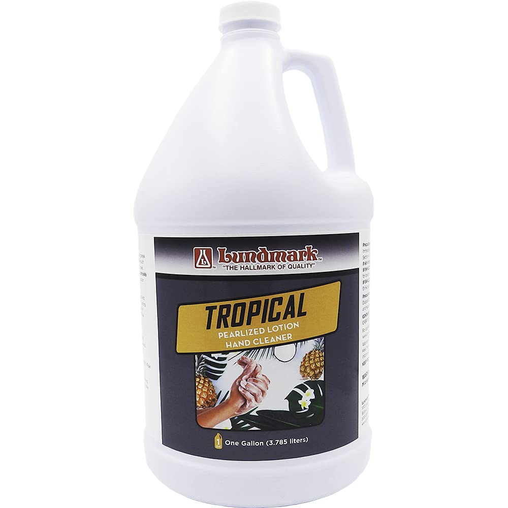 Lundmark Tropical Hand Cleaner, Pearlized Liquid Lotion Soap, 1-Gallon, 3302G01-4, Pack of 1