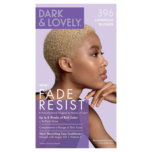 SoftSheen Carson Dark and Lovely Reviving Colors Semi-Permanent Haircolor, Luminous Blonde 396 - kit