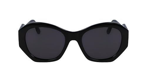 KARL LAGERFELD Women's Sunglasses KL6146S - Black with Solid Grey Lens