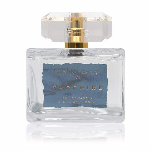 Element Edition Women's Perfume Spray - Sapphire, 3.4 oz 100 ml - Calming and Relaxing Fragrance with a Blending of Apple, Muguet, and Musk - Tru