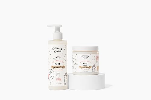 Cristina's Curls Kids Shampoo And Deep Conditioner Set - Gentle Cleanse And Detangling Slip