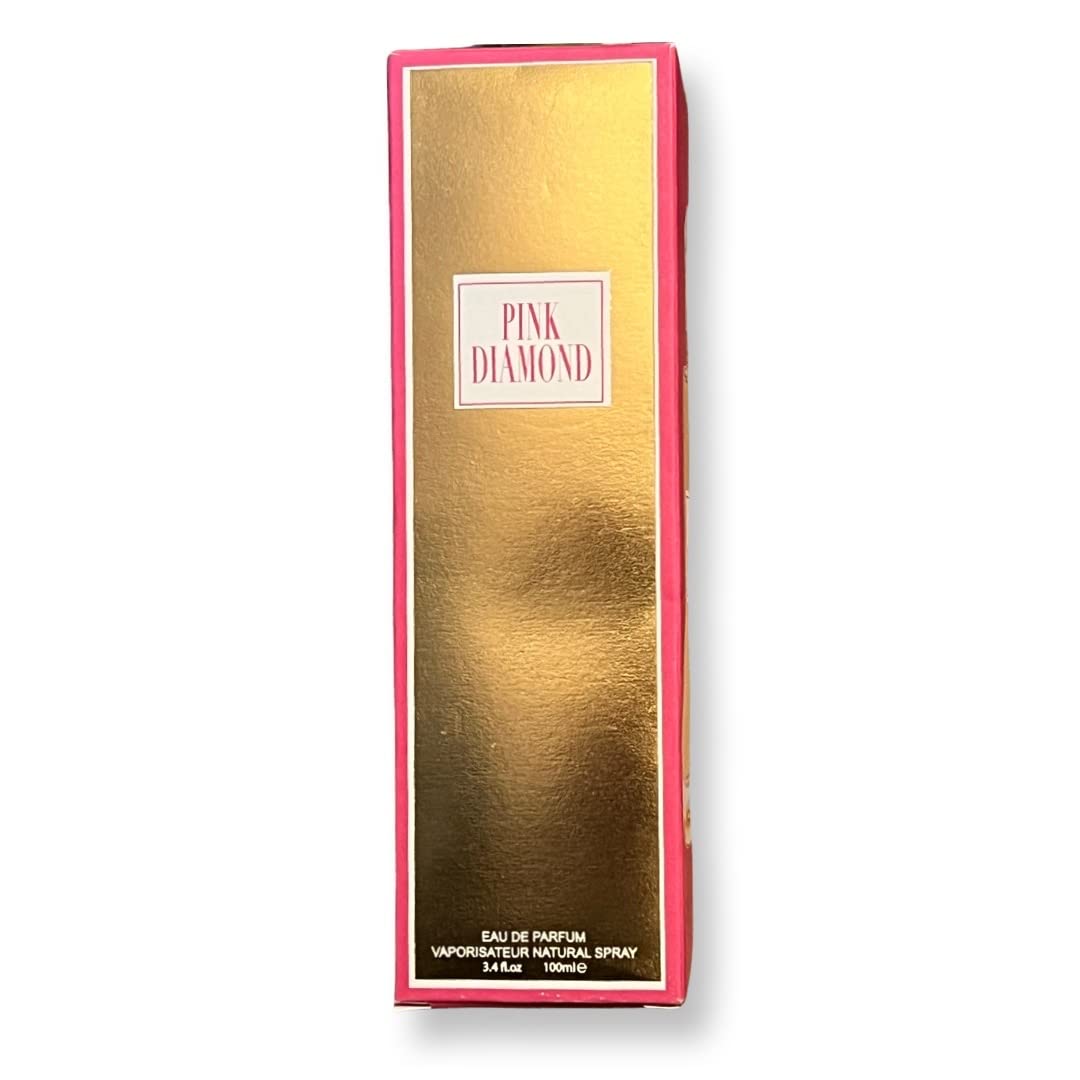United Scents Pink Diamond Eau de Parfum for Women | 3.4 Fl Oz | Top Notes: Orange, Aldehyde and Lily