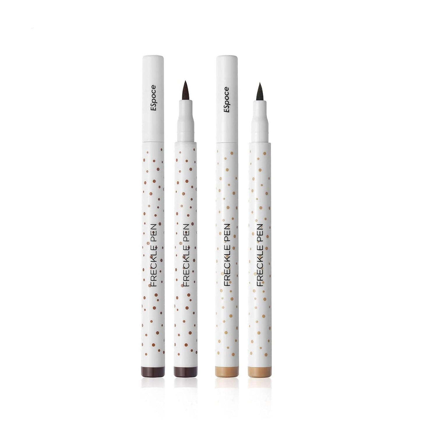 Marine Forest Freckle Pen 2 Colors Waterproof Long Lasting Quick Dry Small Spot Natural Like Face Freckle Makeup Pen, Dark Brown and Light Brown