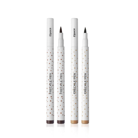 Marine Forest Freckle Pen 2 Colors Waterproof Long Lasting Quick Dry Small Spot Natural Like Face Freckle Makeup Pen, Dark Brown and Light Brown