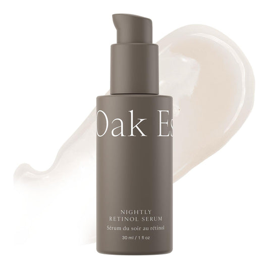 Oak Essentials Nightly Retinol Serum, Gentle Anti-Aging Face Serum with Retinyl Linoleate, Squalane and Avocado Fruit Extract, Helps Soften Fine Lines Beauty & Personal Care Oak Essentials
