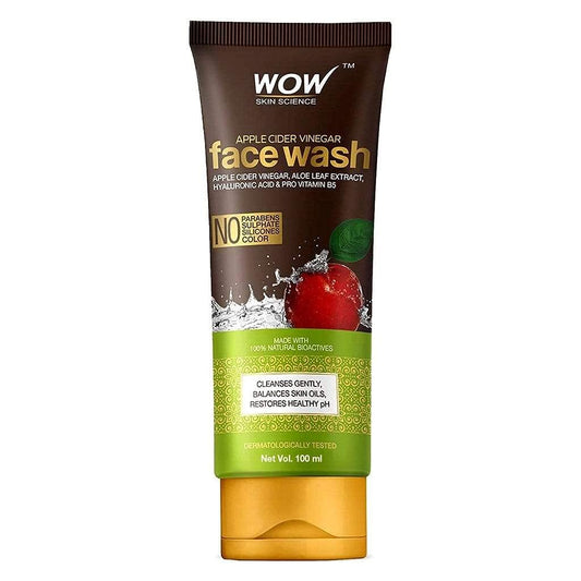 WOW Skin Science Apple Cider Vinegar Face Wash Gel - Deep Pore Cleansing For Smooth Skin,Helps Remove Blackheads- Daily Cleaner & Moisturizer
