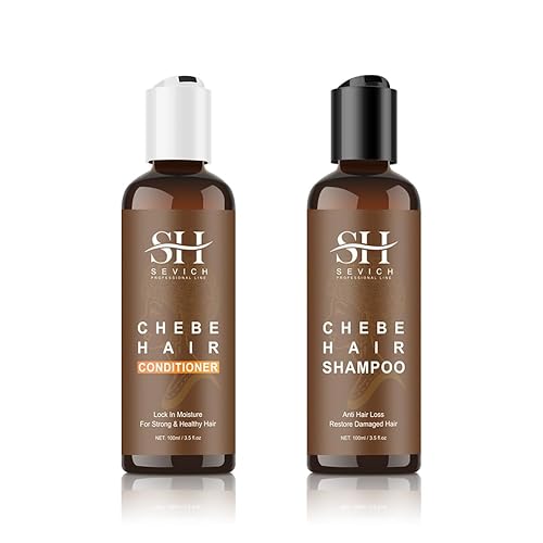 SEVICH Naturals Chebe Shampoo & Conditioner Set - with 100% African Chebe Essence Powder, Thin Loss Hair Treatment, Moisture&Repair Damaged Hair Root
