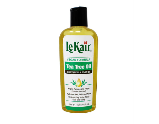 le Kair Tea Tree Oil Vegan Formula - Soothing Oil for Dry Scalp, Flaky Skin, Itchy Scalp & Nails - Fights Dandruff & Promotes Hydration - 3.4 fl oz