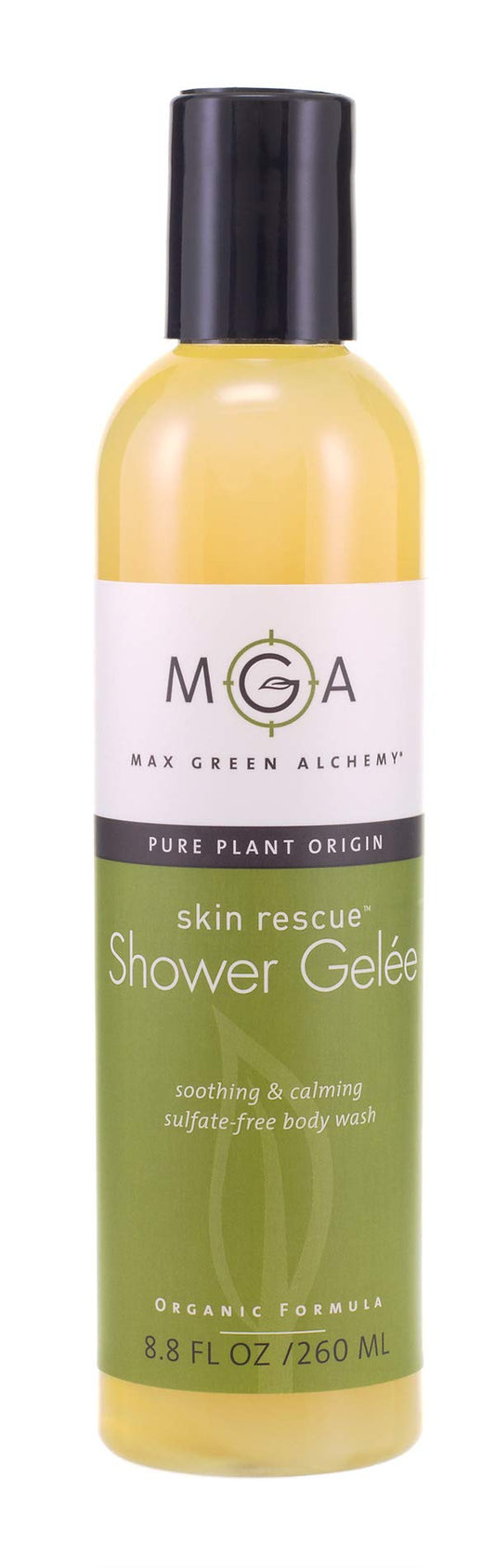 MGA Vegan Shower Gel - Rescue & Moisturizing Body Wash for Skin Care | Natural & Organic Formula with Essential Oils & Skin Friendly pH | Sulfate free