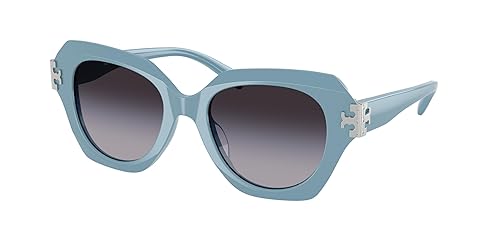 Sunglasses in Blue - Grey Gradient by Tory Burch