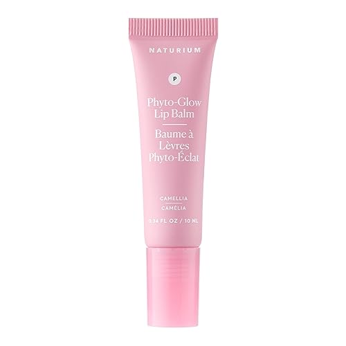 Naturium Phyto-Glow Lip Balm, Hydrating Lip Care with a Glossy Finish, 0.34 oz Camellia