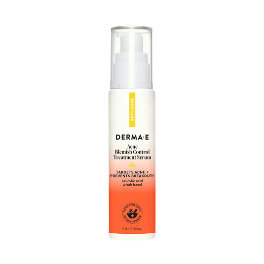 DERMA E Acne Spot Treatment, Acne Blemish Control Treatment Serum, 2 Fl Oz, Clinically Studied to Help Fight Blackheads, Breakouts and Cystic Acne