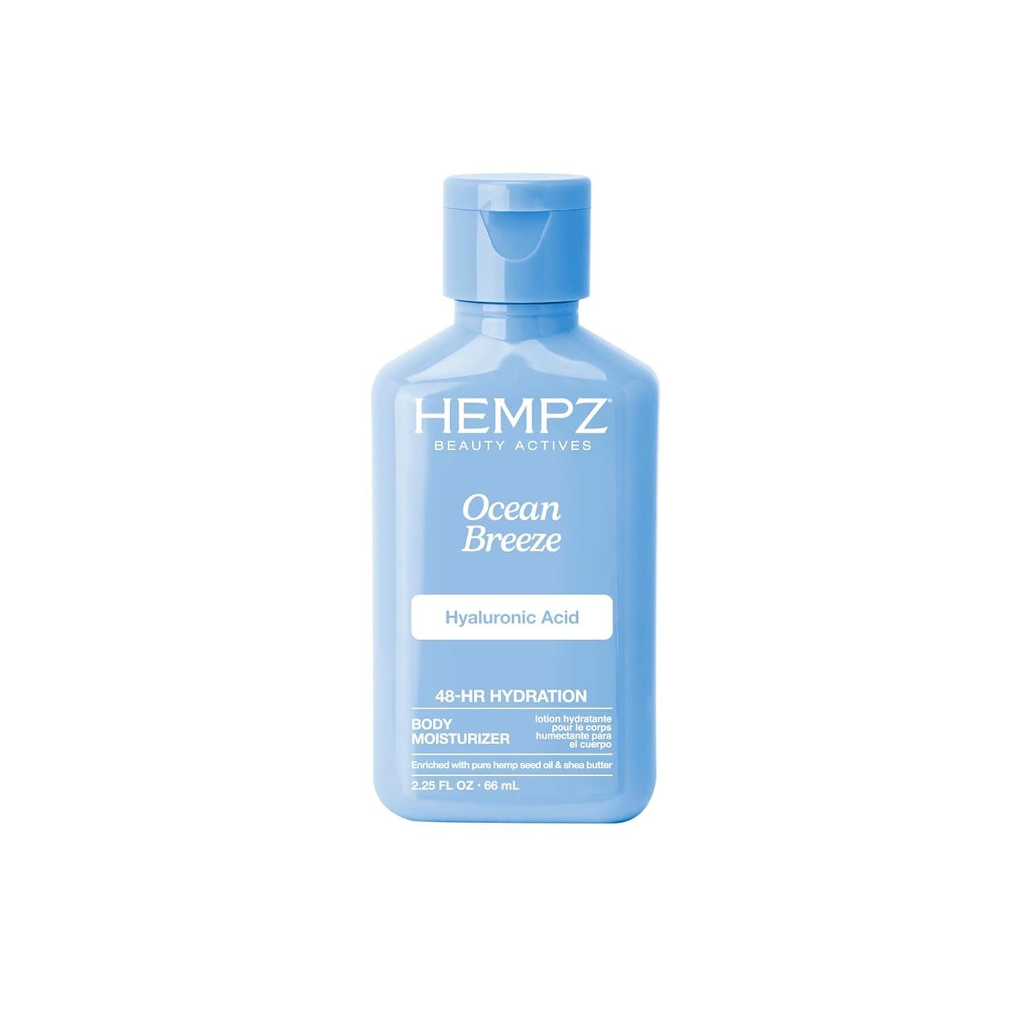Hempz Body Lotion - Ocean Breeze Limited Edition Mini Daily Moisturizing Cream, Shea Butter, Aloe Body Moisturizer - Skin Care Products, All Natural
