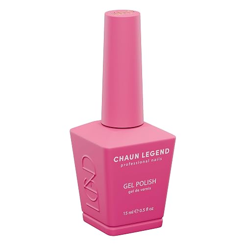 Chaun Legend UV Gel Nail Polish, 0.5 Ounce Long Lasting Salon Quality, Bubble Free Professional Manicures, Quick Dry, High Shine, Pretty in Pink Beauty & Personal Care Chaun Legend Professional Nails