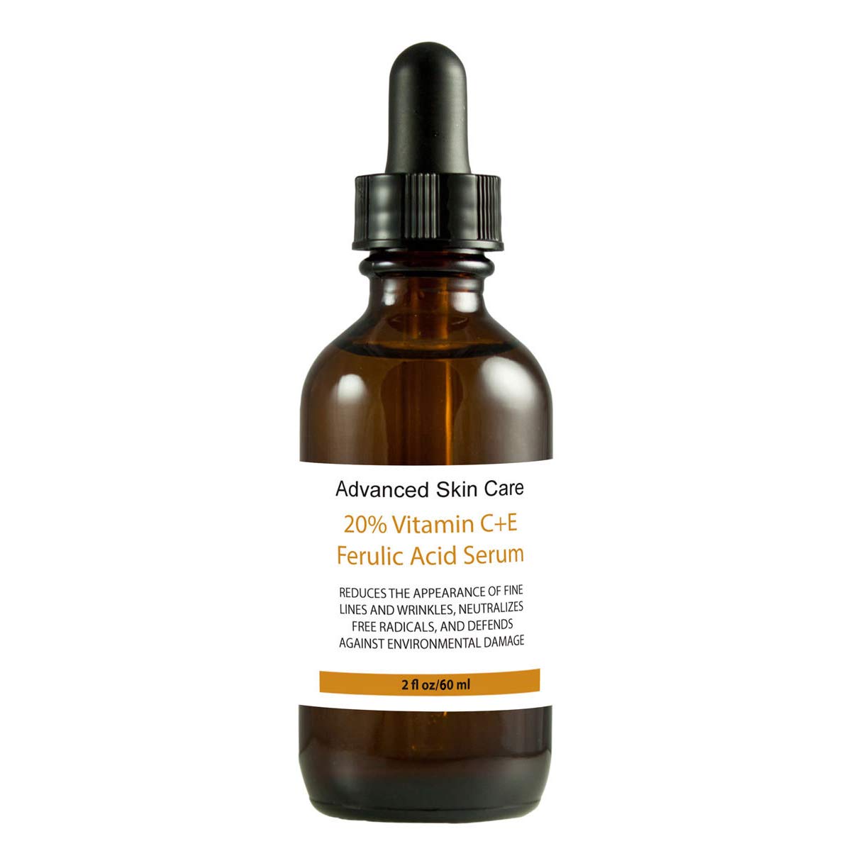 20% Vitamin C+e Ferulic Acid & Hyaluronic Acid Serum, Skin Brighten Skin Age & Sun Damage Wrinkle 2oz Beauty & Personal Care Advanced Skin care