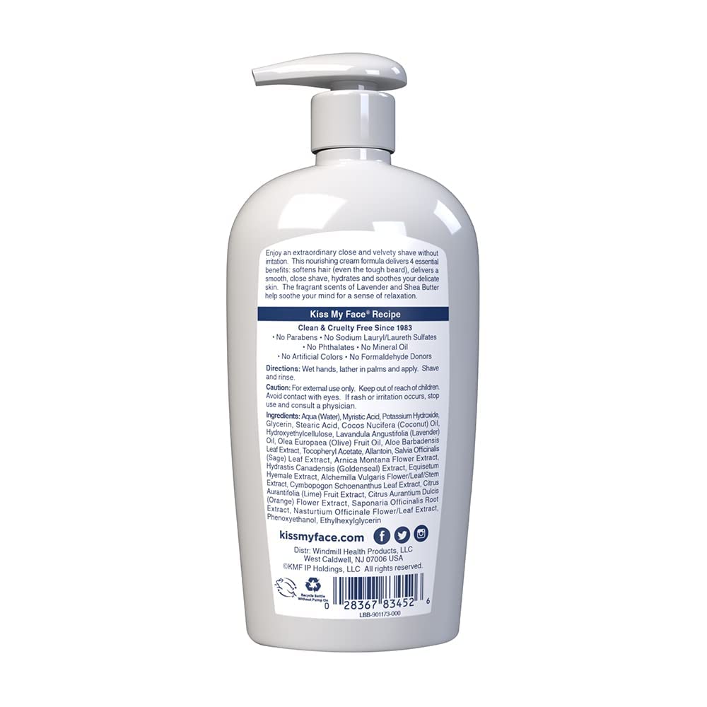 Kiss My Face Moisture Shave, Lavender & Shea 11 oz (Pack of 12) Beauty and Personal Care Kiss My Face