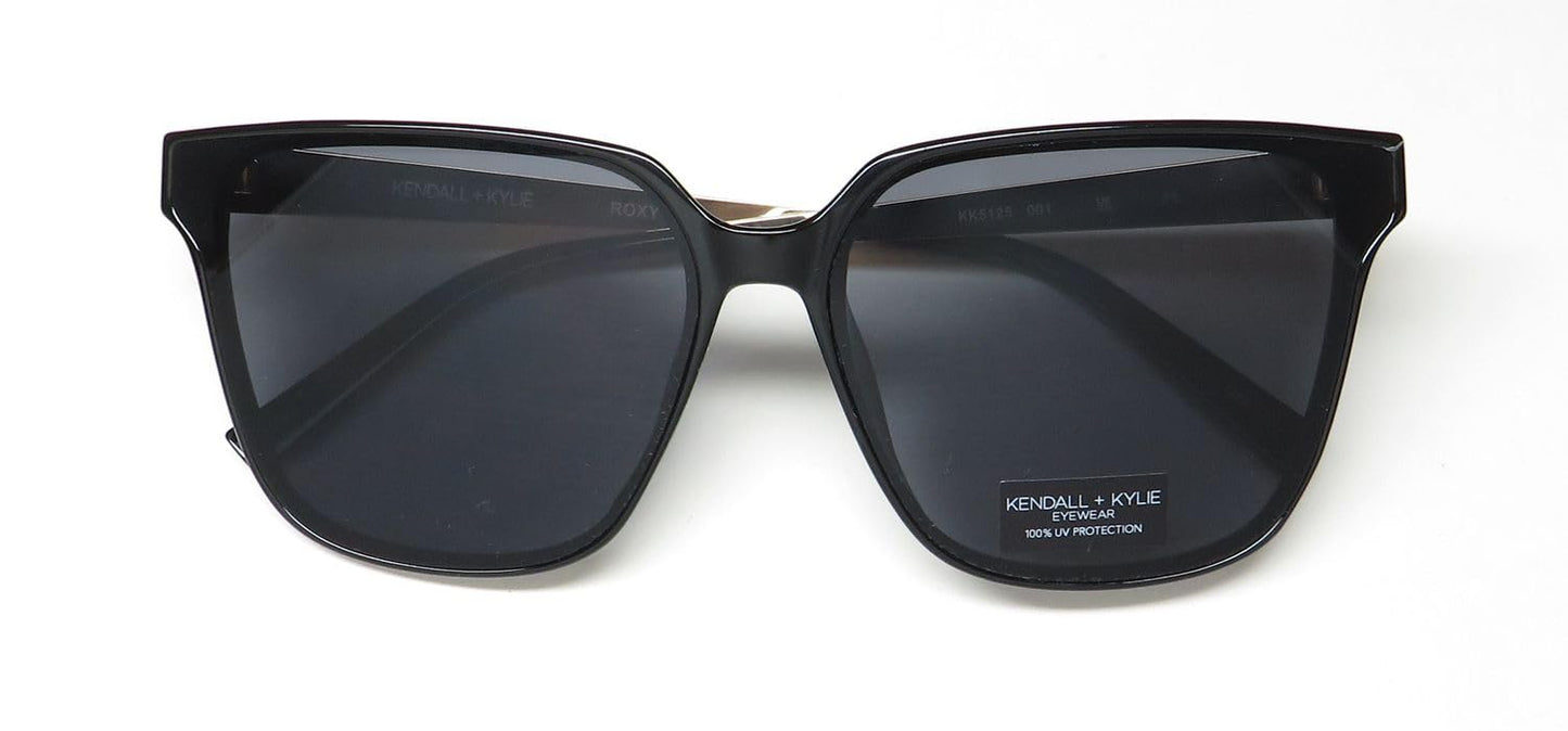 KENDALL + KYLIE Kk5125 Roxy Sunglasses Oversized Lenses 100% Uv/Uvb Protection [66-14-145, black]