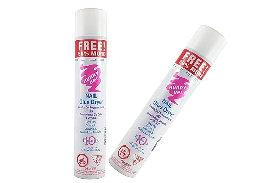2 X NEW Nail Glue Dryer Drys On Contact Leaving A Glass Like Finish 10 Formula 7.2 fl oz Beauty & Personal Care C.N.