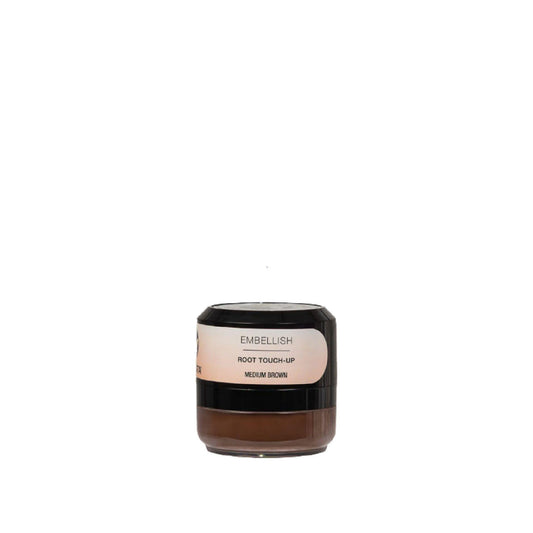 Calista Embellish Root Touch-Up, Temporary Gray Coverage & Thinning Concealer, Fibrous Formula for Fuller-Looking Hair, Water-Resistant, Medium Brown