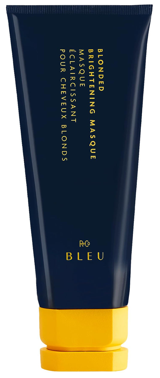 R+Co BLEU Blonded Brightening Masque - Repairs and Revives Dull, Yellowed Blondes, Hydrates, Neutralizes Yellow Undertones, Restores Shine, Adds Beauty & Personal Care R+Co