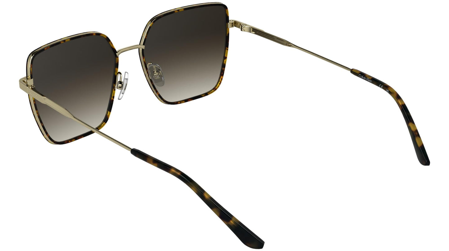 Calvin Klein Women's Sunglasses CK25111S - Havana with Gradient Brown Lens