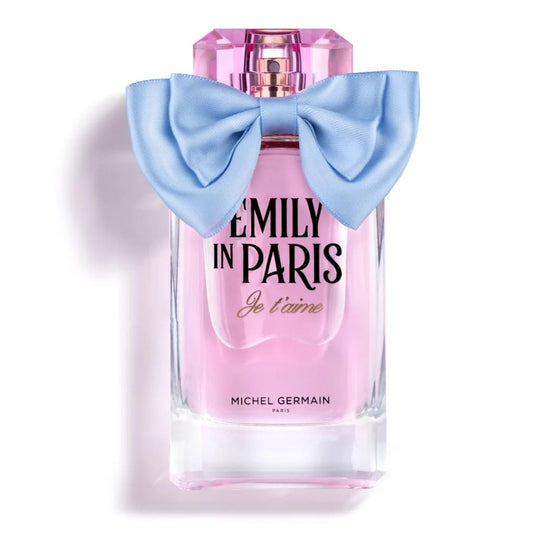 Michel Germain Emily in Paris Je T'aime Eau de Parfum Women's Fragrance Spray, Floriental Woody Scent, Top Notes of Pink Pepper, Raspberry, Seductive & Sophisticated Perfume Gift for Women, 3.4 Fl Oz