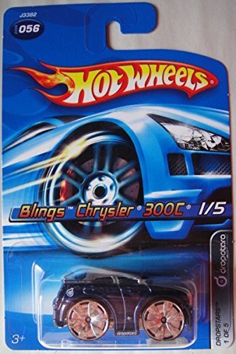 HOT WHEELS DROPSTARS 1/5 BLINGS CHRYSLER 300C #056 BLUE/SILVER TOP