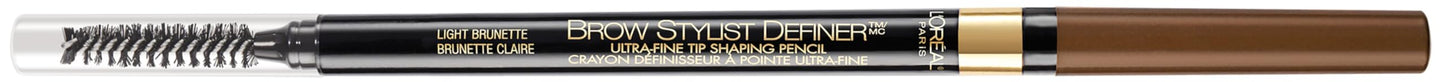 L'Oreal Paris Makeup Brow Stylist Definer Waterproof Eyebrow Pencil, Ultra-Fine Mechanical Pencil, Draws Tiny Brow Hairs and Fills in Sparse Areas