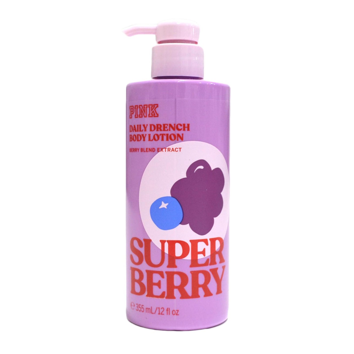 Victoria's Secret Pink Daily Drench Body Lotion 12 Fl Oz (Super Berry)
