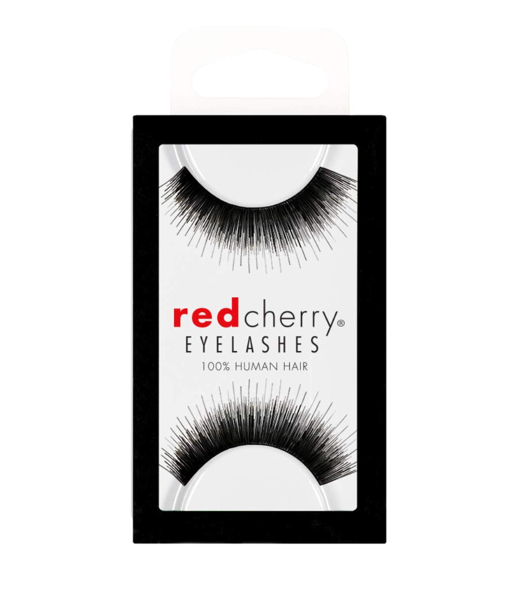 Red Cherry #76 False Eyelashes, Black (Pack of 6)