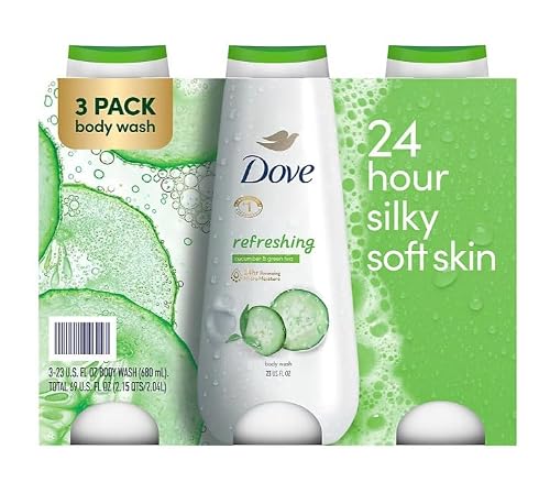 Dove Refreshing Cucumber & Green Tea Body Wash, 3 pk./23 oz.
