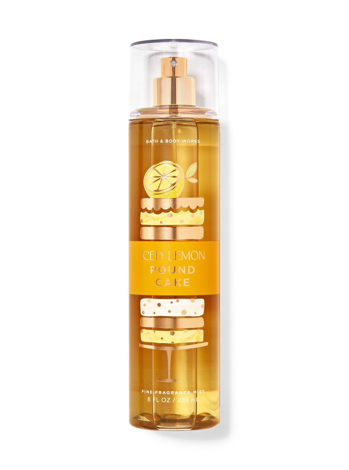 Bath & Body Works Fine Fragrance Body Spray Mist 8 fl oz / 236 mL (Iced Lemon Pound Cake) Beauty and Personal Care Bath & Body Works Default Title