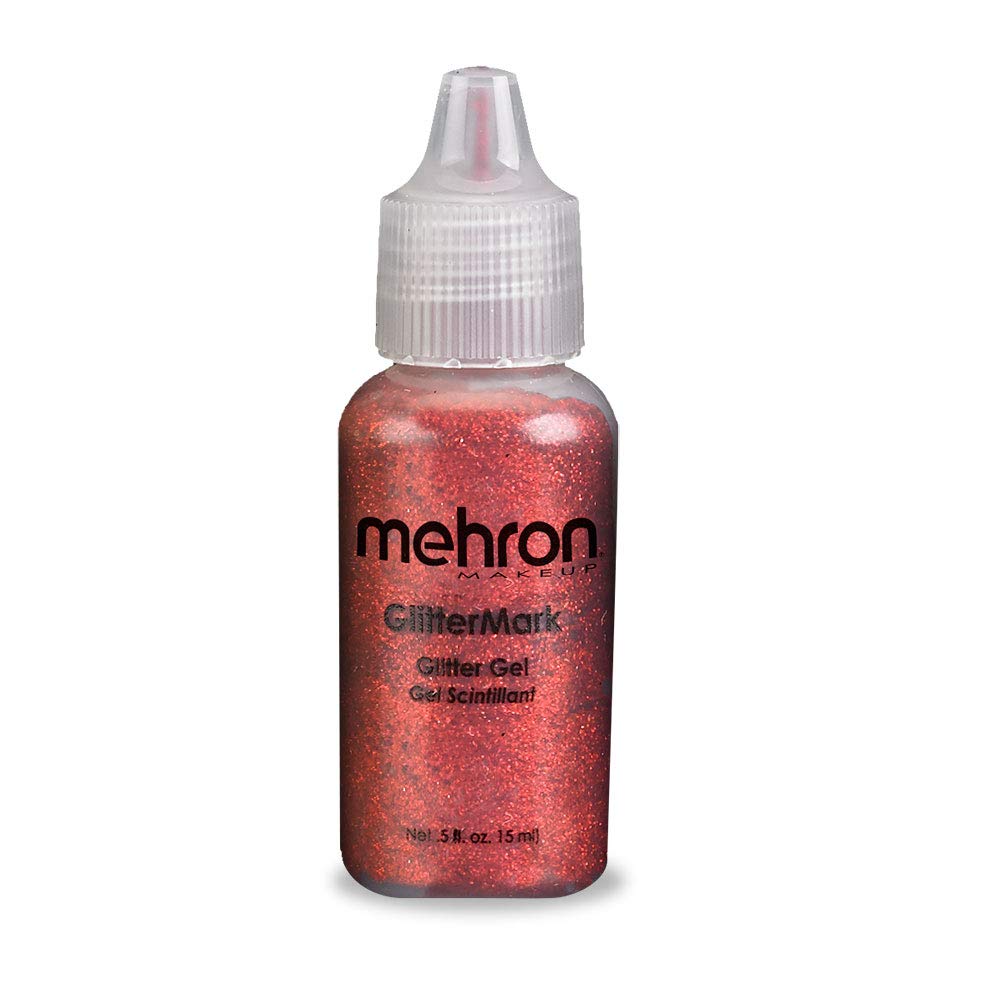 Mehron Makeup GlitterMark Glitter Gel (.5oz) (RED)