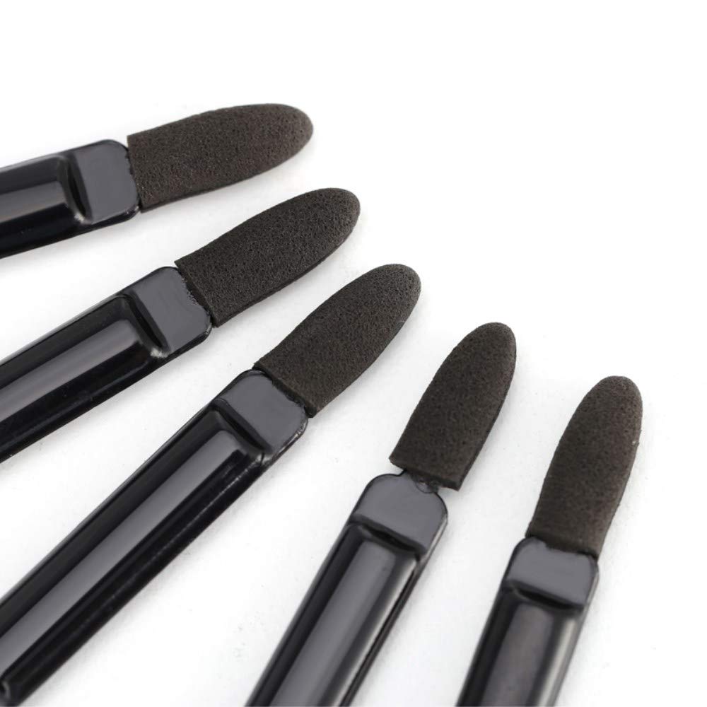 TygoMall Professional Double Head Eyeshadow Brushes Cosmetic Tool 50 Pcs Disposable Dual Sides Eyeshadow Sponge Brushes Makeup Applicator, (Size: 2.44