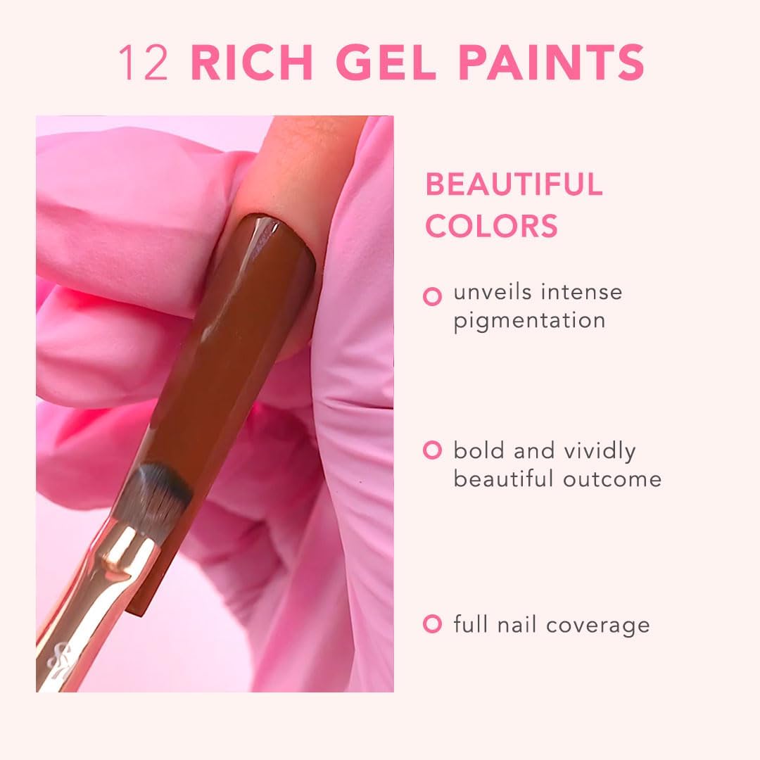 KIARA SKY Professional Nails Gel Art Pod - Ultra Pigmented Gel Art Paints (Going Nuts) Chestnut Brown Beauty & Personal Care KIARA SKY