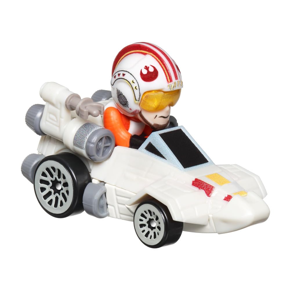 Hot Wheels RacerVerse Vehículo de Juguete Luke Skywalker en el X-Wing
