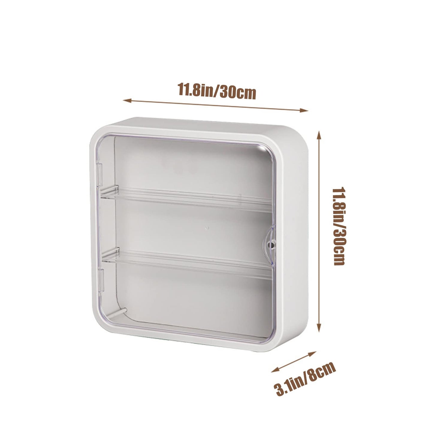 Clear Wall-Mounted Display Case with Door – Acrylic Storage Box for Lego Collectibles, Action Figures, Dolls & Pop Mart, Dustproof