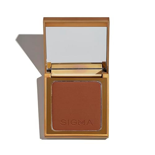 Sigma Beauty Matte Bronzer - Longwear Light Bronzer Powder with Matte Finish for Face - Achieving Natural, Sun Kissed Glow (Deep)