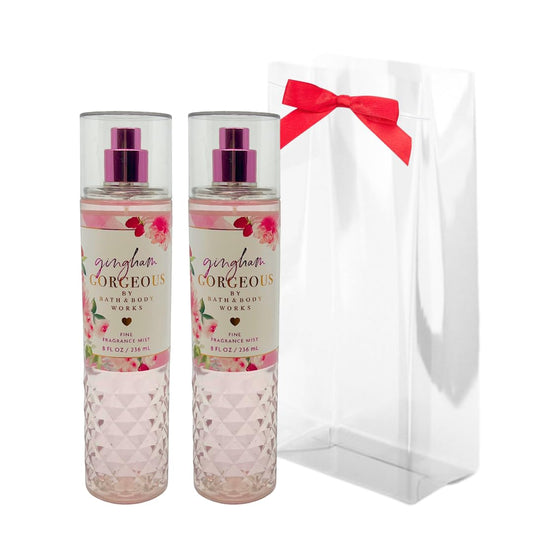 Bath and Body Works GINGHAM GORGEOUS Mist 8 Fluid Ounce (2023 Limited Edition) Pack of 2 Gift Set