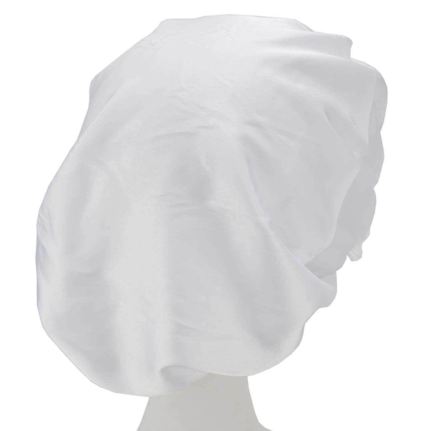 Mozentea Pure Silk Night Sleep Cap Sleeping Cap Hat YM01 (White) Beauty and Personal Care Mozentea