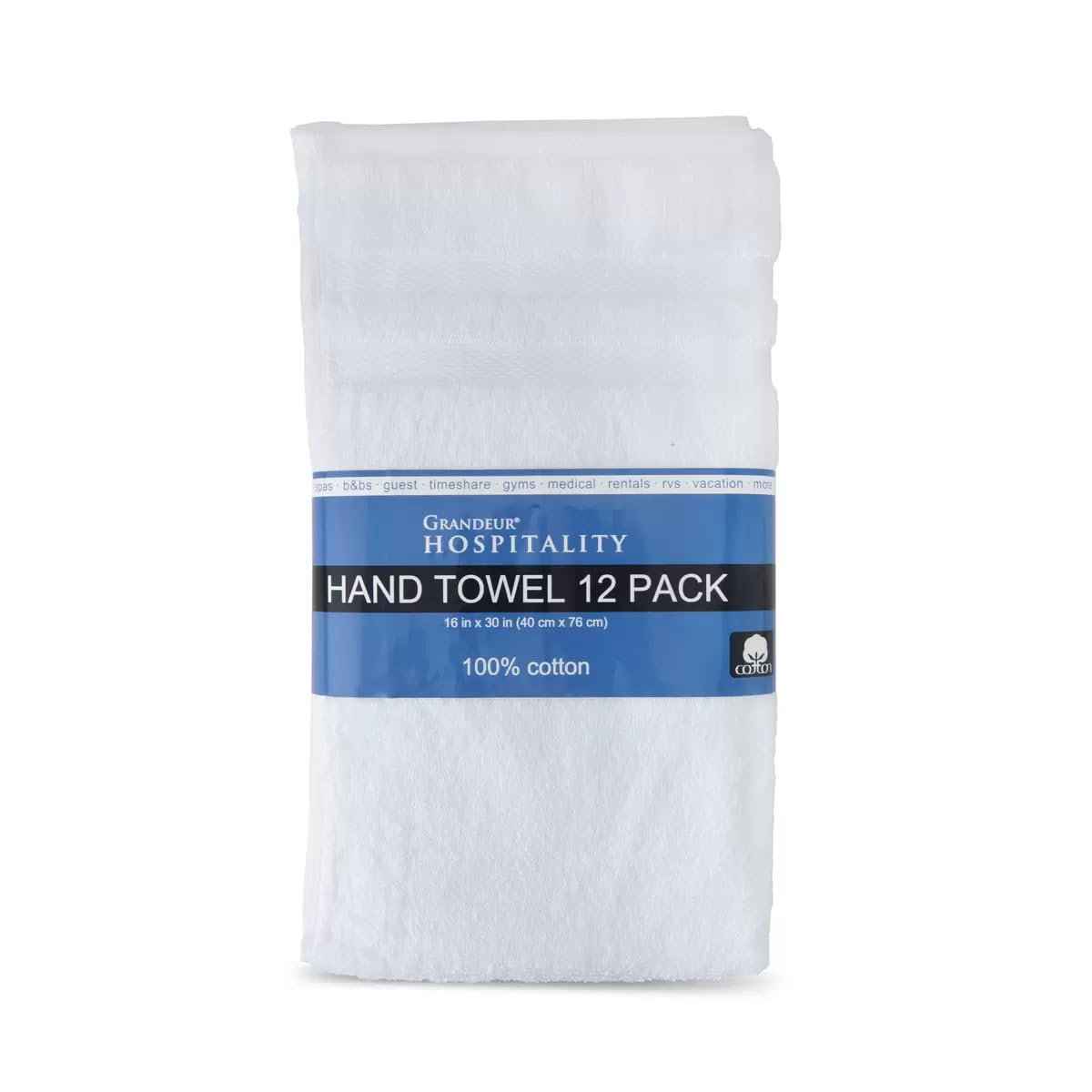 Grandeur Hospitality Towels, Hand Towel 12-pack