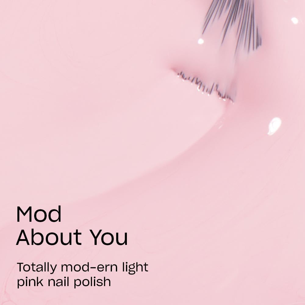 OPI Nail Lacquer Mod About You | Opaque Soft Pink Crème Chip Resistant Nail Polish | Fast Drying, Streak Free