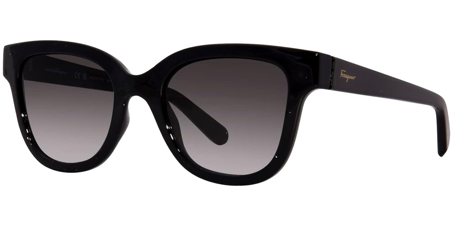 SALVATORE FERRAGAMO Smoke Gradient Square Ladies Sunglasses SF1066S 001 52