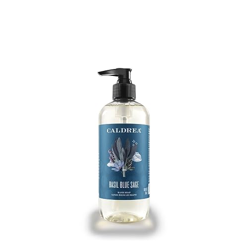 Caldrea Hand Wash Soap, Basil Blue Sage Scent, 10.8 Oz