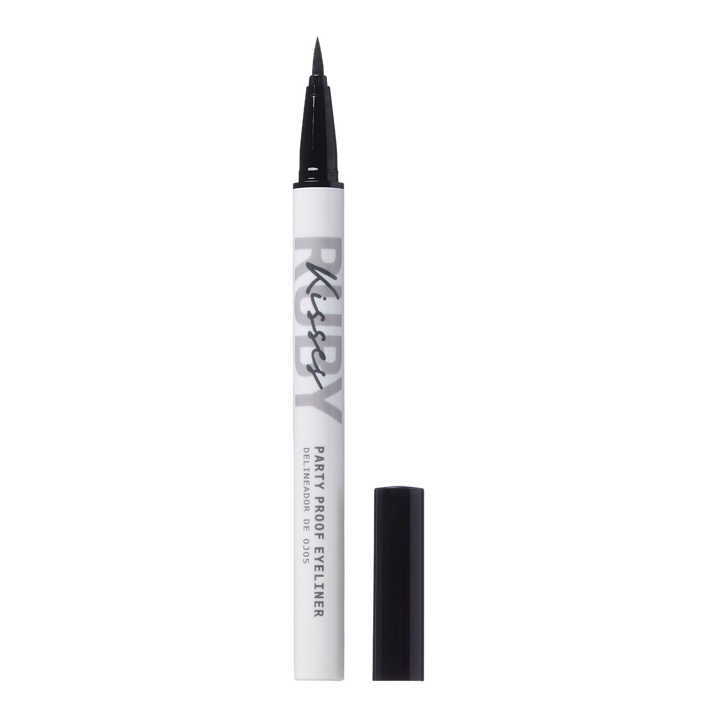 Ruby Kisses Party Proof Eyeliner, Pastel Colors Premium Felt-tip Waterproof Long-lasting Eyeliner (Pitch Black)