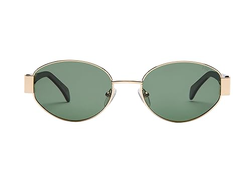 I-SEA Women's Sunglasses - Lennox (GOLD/GREEN POLARIZED)
